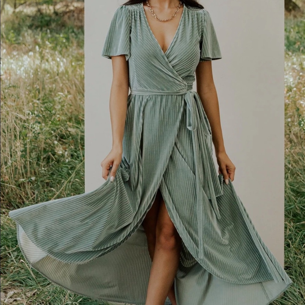Baltic Born Andi Ribbed Velvet Dress